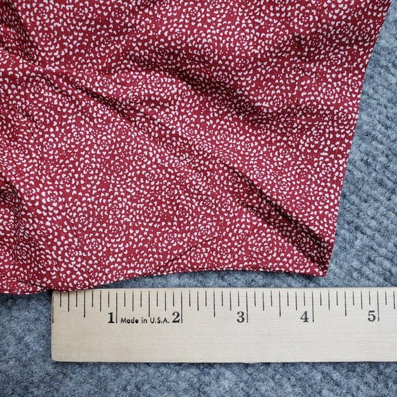 UNTUCKit Argadens Shirt Mens 3XL Red Short Sleeve Button Up Cotton Linen New - Picture 7 of 9